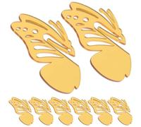 Sosoport 12pcs Acrylic Butterfly Shape Wine Cup Markers with Strictly Polished Finish Wearable Drink Tags for Party Wine Glass Decorations