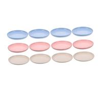 Sosoport 12pcs Cat Dishes Ergonomic Non- Cat Bowls for Wet Food Stackable Feeding Bowls for and Kittens Easy to Clean Multi Each