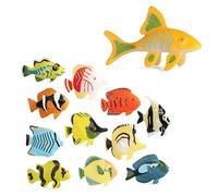 Sosoport 12Pcs Decorative Sea Animal Models Compact for Room Decor Vibrant Ocean Creatures for Fish Tank Photography Props Safe for Play
