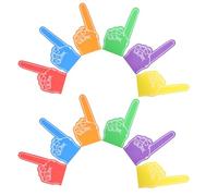 Sosoport 12pcs Giant EVA Foam Cheerleading Fingers DIY Blank Number Hands for Sports Events School Spirit Party Supplies