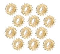 Sosoport 12pcs Guitar Tuner Keys Hexagonal Hole Metal Replacement String Pegs 1:14 Gear Ratio Golden Colour Guitar Accessories Not Easy to Slip