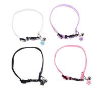 Sosoport 12pcs Pet Cat Collar Flower Design Safety Neckwear for Kittens and Cats Easy to Adjust for Festivals and Everyday Use