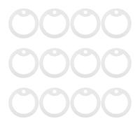 Sosoport 12pcs Silicone Glow Dark Pet Identification Tag Protector Noise Reducer for Dog Collar for Outdoor Training and Night Walks