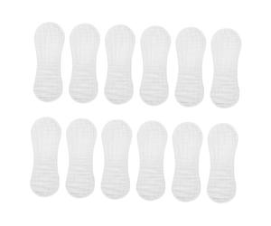 Sosoport 12pcs Soft and Gentle Gauze Baby Diaper Pads with Peanut Shape, Lightweight and Breathable Cloth Diapers for Newborns and Toddlers, the Go Use