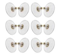 Sosoport 12pcs Waterproof PVC Suction Cup Hooks with 55mm Sucker Pads and M6 Screws, Strong Wall and Window Holder Hooks for Bathroom, Car, and Home Storage