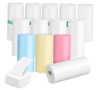 Sosoport 13 Rolls Adhesive Thermal Paper Printer Paper 57 * 25mm Easy to Install Versatile Use for Creative Projects Mini Thermal Printers