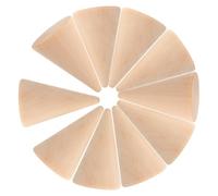Sosoport 15 Pcs Wood Craft Cone Ornament Unfinished Wood Cone Display Accessory Beige Minimalist Style Organizing Jewelry Inspire Creativity Parent Activities Office Decor