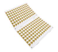 Sosoport 150pcs Ionizing Radiation Warning Stickers 2.5cm Do Not Touch Safety Decals for Industrial Equipment Security Warning Labels for Hazardous Zones Removable Signs