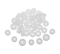 Sosoport 150pcs White Pe Bottle Adapter for Laboratory and Essential Oil Use, Multi-size Adaptability with 4.4mm Aperture, Press Type Design for Easy Handling and Reliable Access, Suitable