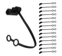 Sosoport 15Pcs Waterproof Dust Caps for Solar Panel Extension Cables, Protective Wire Covers for Outdoor Cable Supplies, Weatherproof Cord Plugs Suitable for Electrical Outlet Protection