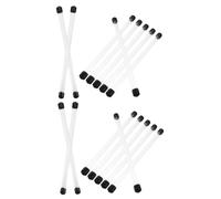 Sosoport 16 Pcs Clear Plastic Test Tubes with Lids Storage Tubes for Science Experiments Biology Robust Chemical Resistant