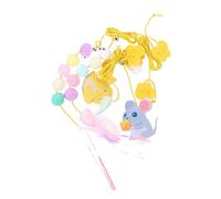 Sosoport 16pcs Cat Teasing Rope Indoor Interactive Toys for Cats and Kittens Self-entertaining Pet and Mouse Accessories for Healthy Activity