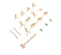 Sosoport 18Pcs Educational Dinosaur Skeleton Digging Set for Excavate Assemble Explore Age for Decoration