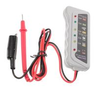 Sosoport 1Pc Automotive Battery Tester Diagnostic Tool for Car Battery and Charging System Analysis Durable Light Grey Design with LED Instructions