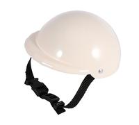 Sosoport 1pc Pet Safety Hat for Dogs and Puppies White Helmet for Sun and Rain Protection Soft Padded Design for Comfort and Safety Essential Pet Supplies for Happy Outdoor Adventures