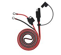 Sosoport 1pc Sae Terminal Harness with Fuse Extension Charge Cable for Solar Battery Connection Durable and Safe Quick Disconnect Plug for Access
