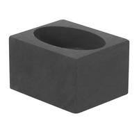 Sosoport 1pcs Graphite Ingot Mold Melting Casting Mold Black Corrosion Resistance Impact Resistance for Test Analysis and Teaching