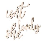 Sosoport 1Set Lovely Wooden Wall Sticker Boho Nursery Decor for Girl Room Charming Photo Prop Easy Install Wall Art for Newborn Photoshoots and Party Decorations