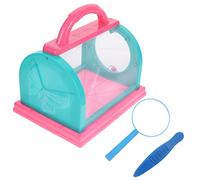 Sosoport 1set Portable Handheld Insect Observation Cage for Boys and Girls Outdoor Mesh Bug Catcher Lens Semi Design for Nature Exploration and Insect Study for Butterfly Observation and