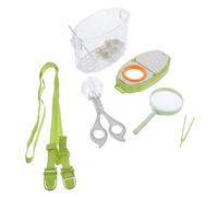 Sosoport 1Set Portable Insect Catcher Tool with Transparent Observation Box for Complete Bug Observation Kit with Tweezers Magnifying Insect Clip for Exploration