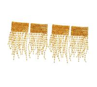 Sosoport 2 Pairs Belly Dancing Arm Cuff with Tassels Decorative Armband Jewelry for Women for Stage Performance Dance Practice Cosplay Comfortable Fit