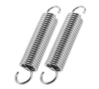 Sosoport 2 Pcs Electric Oven Door Spring Replacement Kit 2.5 * 19 * 101mm Nickel Steel Dual Hook Springs for Microwave and Toaster Oven Repair
