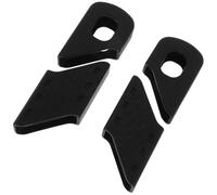 Sosoport 2 Set Black Silicone Bike Crank Arm Protector Covers, Pedal Rub Prevention Crank End Boots for Road and Mountain Cycling Maintenance
