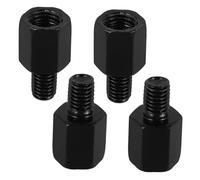 Sosoport 2 Sets Motorcycle Mirror Mount Adapter Screw Heightening Rearview Mirrors Reverse and Positive Screws for Electric Bikes Enhanced Visibility Safety Compatible Motorbike Rearview
