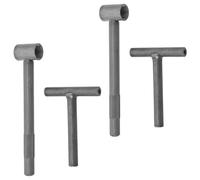 Sosoport 2 Sets Motorcycle Valve Adjustment Tool Kit with 9mm/10mm Hex Head and 3mm/3.5mm Square Head Wrenches Metal Construction with Space-saving Handle Design for Scooter Valve DIY