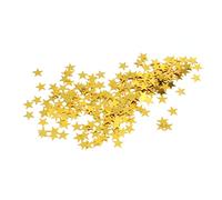 Sosoport 2000Pcs Golden Pentagram Confetti Decorative Party Table Sequins for Weddings Birthdays Festivals for Embellishing and Invitations