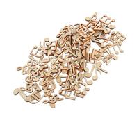 Sosoport 200pcs Note Shape Wooden Chip DIY Wood Chip Decor Handmade Lightweight Portable Beige Wood Pieces for Create Your Own Decor Theme Party