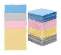 Sosoport 200pcs Silver Polishing Cloths Double-faced Pile Reusable Jewelry Cleaning Cloths Assorted Color Fashionable Soft for Jewelry Maintenance