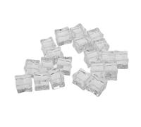 Sosoport 20pcs Fake Ice Cubes Square Plastic Reusable Simulation Ice Cubes Decor Essential for Bar Aesthetics and Unique Photography Props