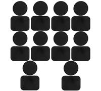 Sosoport 20pcs Magnetic Metal Plates for Phone Magnet Car Mount, Matte Black Adhesive Stickers with Square and Round Shapes, Compatible with Magnetic Car Phone Holders for Vehicle Use