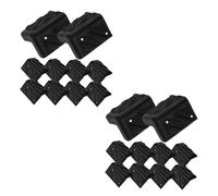 Sosoport 20pcs Plastic Speaker Corner Protectors Black for Cabinet Guitar Amplifier with Versatile Function and Excellent Protection for Stage and Home Audio Equipment
