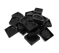 Sosoport 20pcs Portable Inkstone Calligraphy Practice Kit Black Plastic Inkwell Storage Elegant Traditional Chinese Stationery with Brush Rest for Drawing Practice and Painting