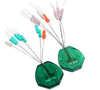 Sosoport 20pcs Professional Silicone Fishing Bobber Stops for Rivers and Lakes Lightweight Line Stoppers to Prevent Tangling Portable Fishing Floats
