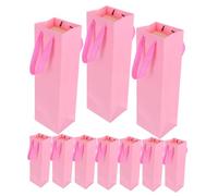 Sosoport 20pcs Red Wine Bag Thick Paper Wine Bags Cardboard Single Beer Bottle Pouch for Housewarming