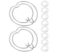 Sosoport 20pcs Spring Retaining Clips for Mr11 Mr16 Ceiling Light Spotlight, Heart-Shaped Recessed Lighting Spring Clips Compatible with Downlight Fixtures