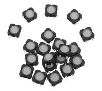 Sosoport 20pcs Waterproof Mini Momentary Push Button Switches 8.5x8.5x5mm Silicone Tactile Reset Switch Kit for Pcb Mount Industrial Control Applications