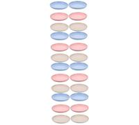 Sosoport 24pcs Cat Food Dish Cat Bowls for Wet and Dry Food for Kittens and Short-legged Easy to Clean and Lightweight Feeding Dishes and