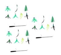 Sosoport 24pcs Cat Teaser Set Interactive Pet Toys for Cats Fun Flirting Stick for Playtime and Exercise