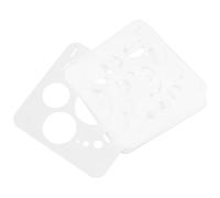 Sosoport 24pcs Geometric Shape Stencil Set Lightweight and Reusable Pet Drawing Templates Including Circle, Triangle, Hexagon, Ellipse, and Semicircle for Office Drafting and Classroom