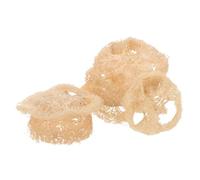 Sosoport 24PCS Natural Loofah Pet Teething for Small Animals Edible Chew Slices for Rabbits Hamsters Guinea Pigs Birds Stress Relief and Dental Care Hamster Cage Accessories