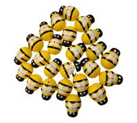 Sosoport 24pcs Wooden Bee Ornaments Bee Hanging Decorations for Home Decor Kitchen Party Supplies Creative Wooden Crafts for Festive Atmosphere