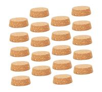 Sosoport 25Pcs Food Grade Cork Bottle Plugs Multipurpose Wine Stoppers for Glass Bottles Solid Natural Cork Sealers for Home Winemaking Wobbly Table Balancing and Pot Protection