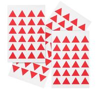 Sosoport 288Pcs Red Triangle Self-Adhesive Label Stickers for Marking, Classification and Planning, Small Adhesive Triangle Decals for Office, School and Home Use