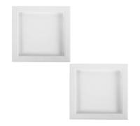 Sosoport 2Pcs 250X250Mm Ceiling Access Panel Cover for Drywall Inspection Door, Heavy-Duty Corrosion-Resistant ABS Plastic Wall Hole Cover for Electrical and Plumbing Repairs