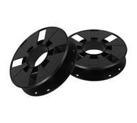Sosoport 2Pcs 3D Printer Spool Winding Reel Black Hollow Design 0.25Kg Filament Roll Organizer Cord Storage Reel for Cable Management and Extension Cord Use