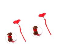Sosoport 2pcs Adjustable Pet Leash for Dogs and Comfortable Chest Straps s Red for Daily Walks and Weekend Outings